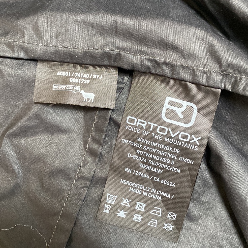 Ortovox Jacket Windbreaker Merino Wool Womens Medium Black Blue Neon Orange - Picture 11 of 15